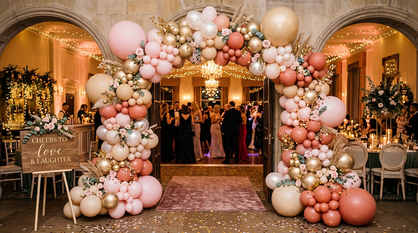 Decoración de fiesta Ornami con globos de látex